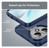 Honor 400 Hoesje Geborsteld TPU Flexibele Back Cover Blauw afbeelding 6