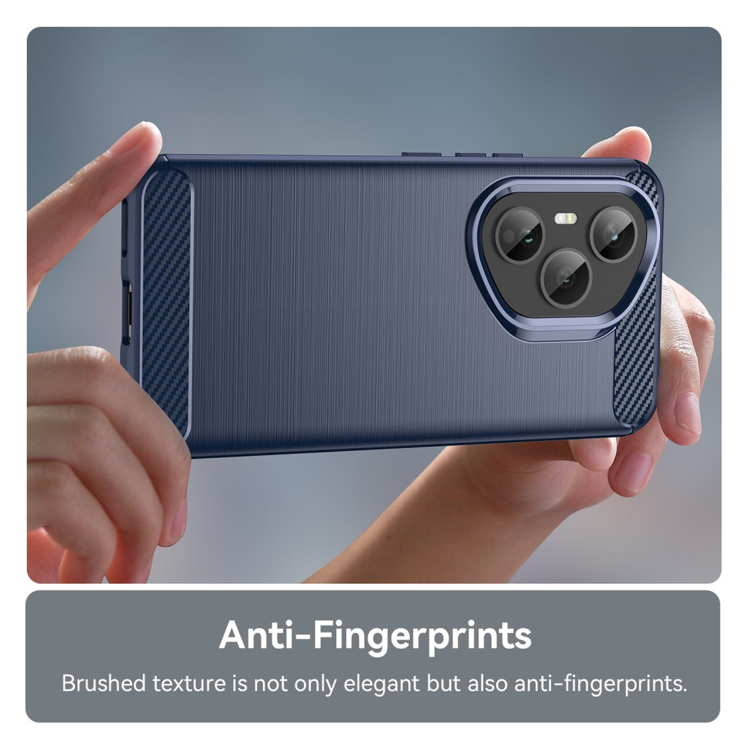 Honor 400 Pro Hoesje Geborsteld TPU Flexibele Back Cover Blauw afbeelding 5