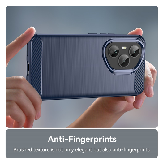 Honor 400 Pro Hoesje Geborsteld TPU Flexibele Back Cover Blauw afbeelding 5