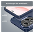 Honor 400 Pro Hoesje Geborsteld TPU Flexibele Back Cover Blauw afbeelding 6