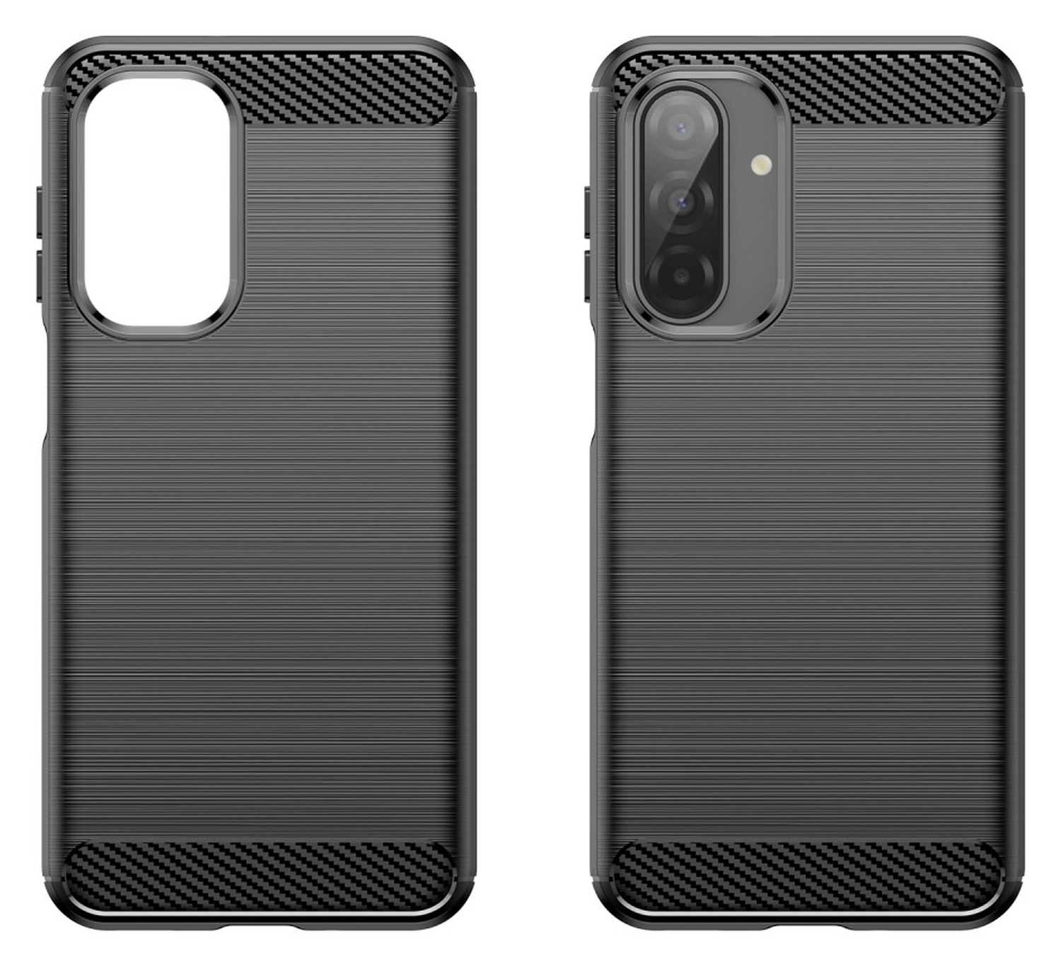 Samsung Galaxy A17 Hoesje Geborsteld TPU Flexibele Back Cover Zwart afbeelding 9