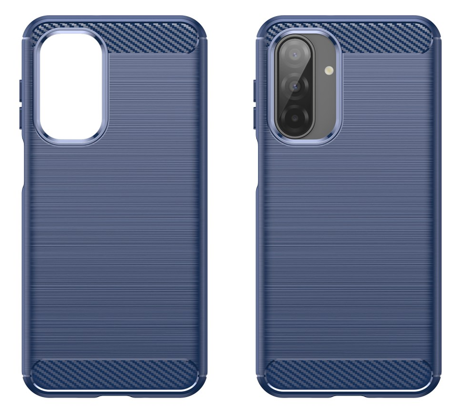 Samsung Galaxy A17 Hoesje Geborsteld TPU Flexibele Back Cover Blauw afbeelding 9
