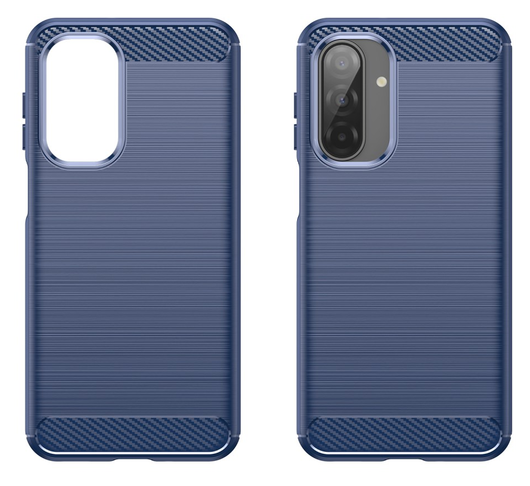 Samsung Galaxy A17 Hoesje Geborsteld TPU Flexibele Back Cover Blauw afbeelding 9