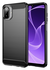 Samsung Galaxy A07 Hoesje Geborsteld TPU Flexibele Back Cover Zwart afbeelding 1