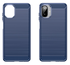 Samsung Galaxy A07 Hoesje Geborsteld TPU Flexibele Back Cover Blauw afbeelding 2