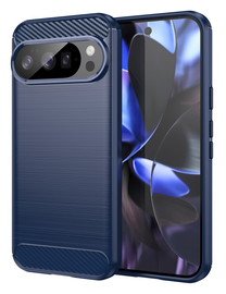 Google Pixel 10 / 10 Pro Hoesje Geborsteld TPU Flexibele Back Cover Blauw afbeelding
