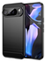 Google Pixel 10 Pro XL Hoesje Geborsteld TPU Flexibele Back Cover Zwart afbeelding 1