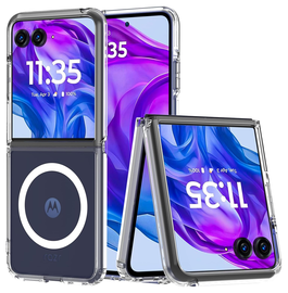 Motorola Razr 60 Ultra Hoesje Hard Back Cover met MagSafe Transparant afbeelding