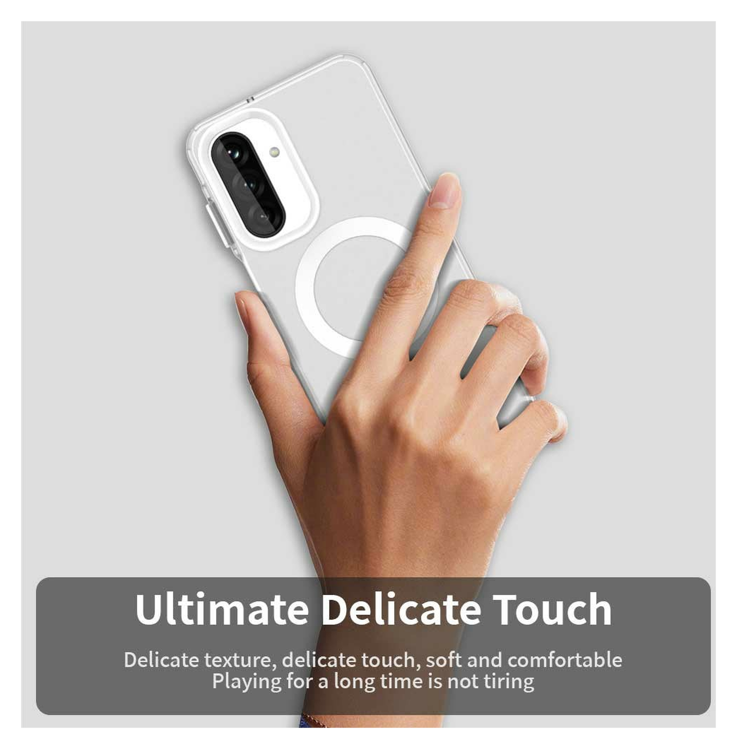 Samsung Galaxy A17 Hoesje Hard Back Cover met MagSafe Transparant afbeelding 5
