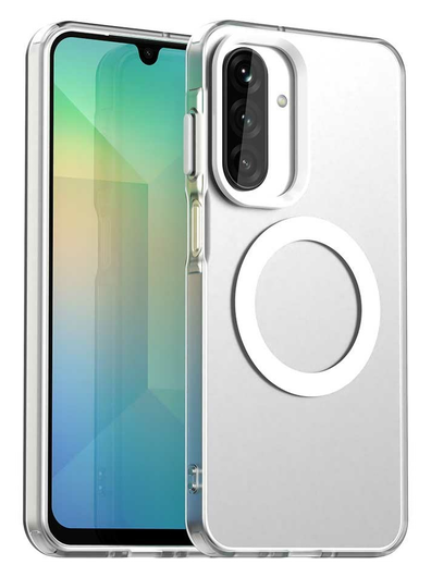 Samsung Galaxy A17 Hoesje Hard Back Cover met MagSafe Transparant afbeelding 1