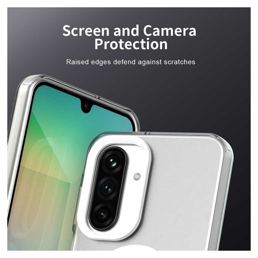 Samsung Galaxy A17 Hoesje Hard Back Cover met MagSafe Transparant afbeelding 7