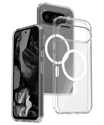 Google Pixel 10 Pro XL Hoesje MagSafe Hard Back Cover PixelSnap Transparant afbeelding