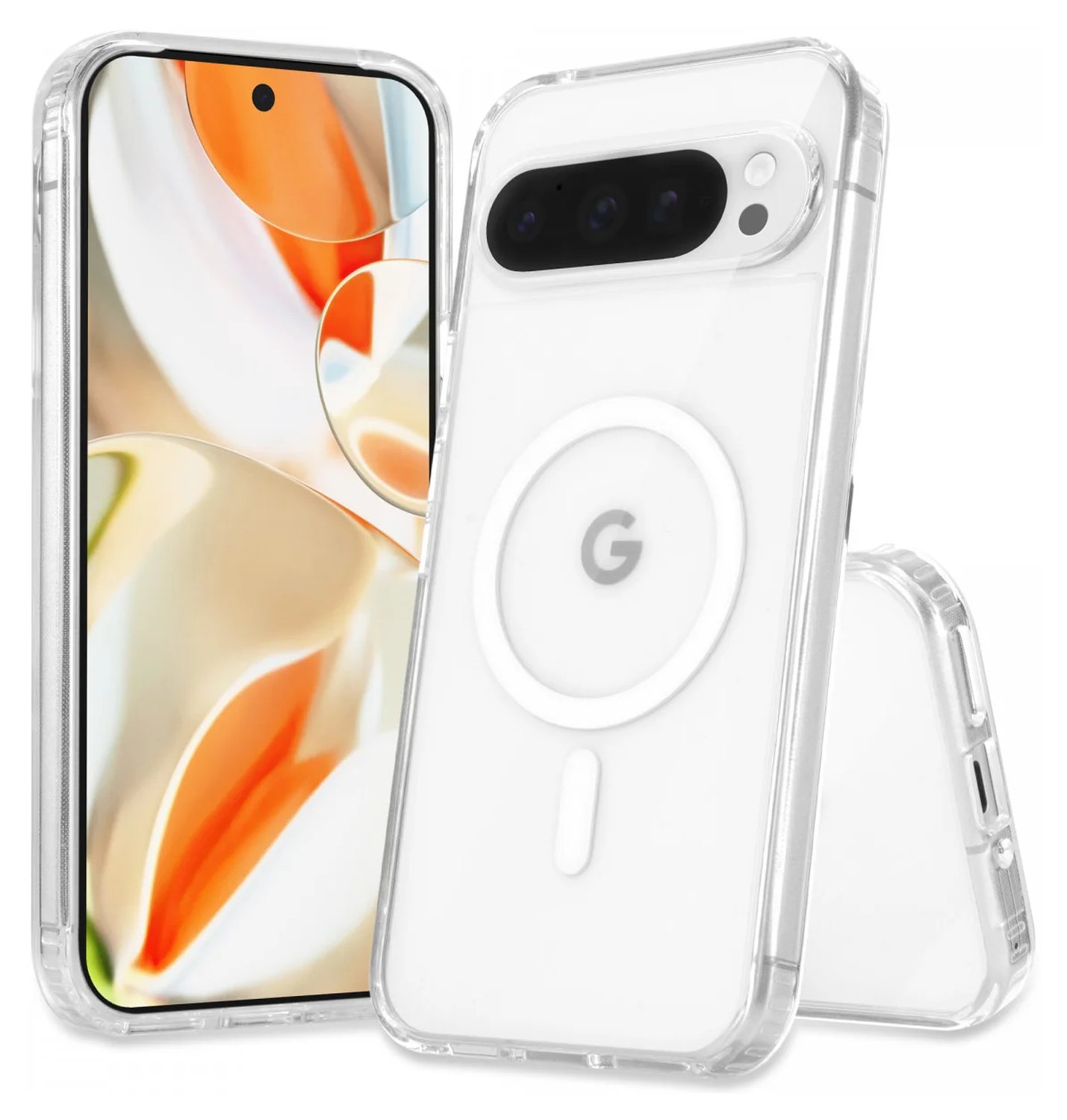 Google Pixel 10 Pro XL Hoesje MagSafe Hard Back Cover PixelSnap Transparant afbeelding 2