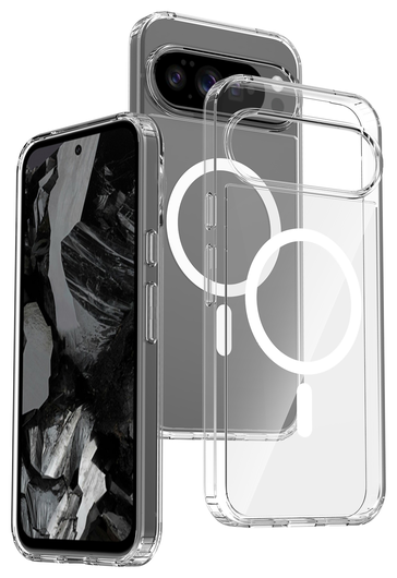 Google Pixel 10 Pro XL Hoesje MagSafe Hard Back Cover PixelSnap Transparant afbeelding 1