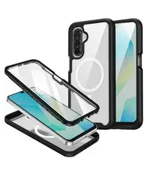 Samsung Galaxy A17 Hoesje Full Protect 360° Cover met MagSafe / Qi2 Zwart afbeelding
