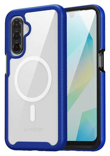 Samsung Galaxy A17 Hoesje Full Protect 360° Cover met MagSafe / Qi2 Blauw afbeelding 4