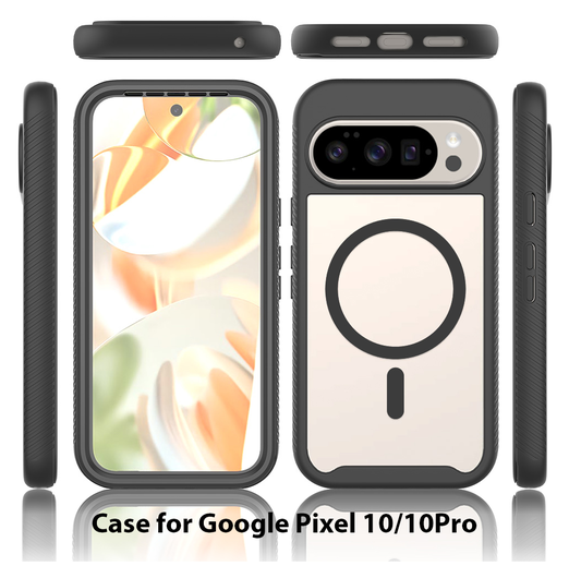 Google Pixel 10 / 10 Pro Hoesje Full Protect PixelSnap Cover MagSafe/Qi2 Zwart afbeelding 7