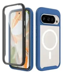 Google Pixel 10 / 10 Pro Hoesje Full Protect PixelSnap Cover MagSafe/Qi2 Blauw afbeelding