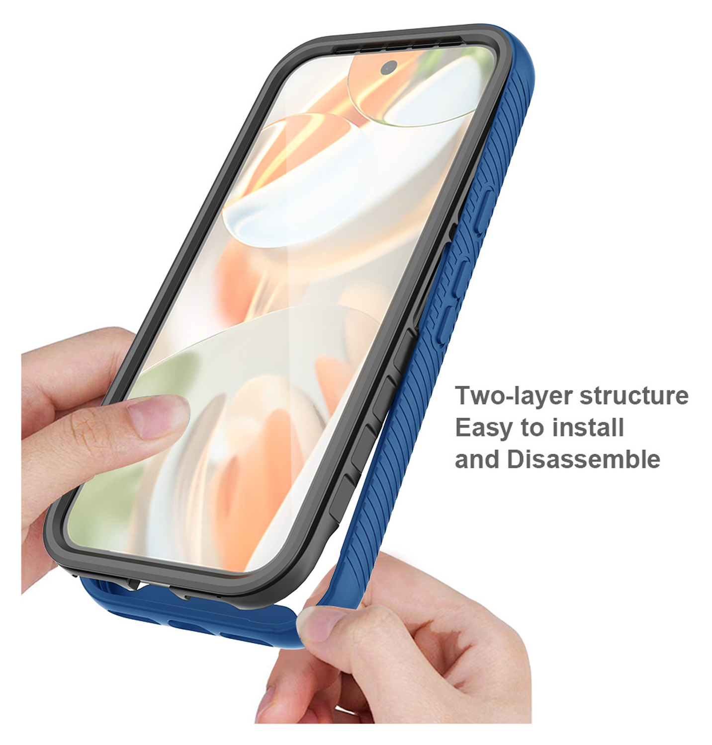 Google Pixel 10 / 10 Pro Hoesje Full Protect PixelSnap Cover MagSafe/Qi2 Blauw afbeelding 4