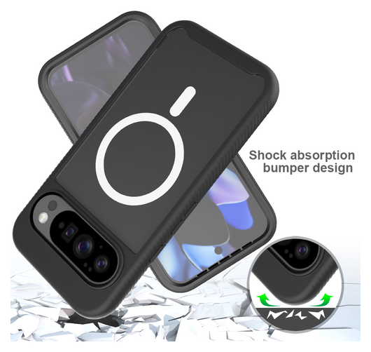 Google Pixel 10 Pro XL Hoesje Full Protect PixelSnap Cover MagSafe/Qi2 Zwart afbeelding 3