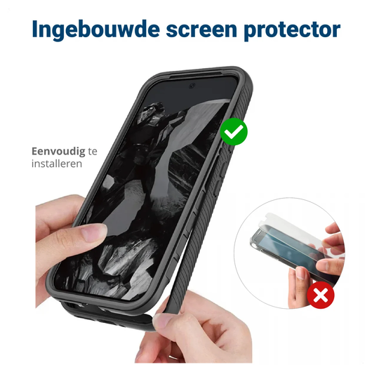 Google Pixel 10 Pro XL Hoesje Full Protect 360° Cover met MagSafe / Qi2 Blauw afbeelding 5