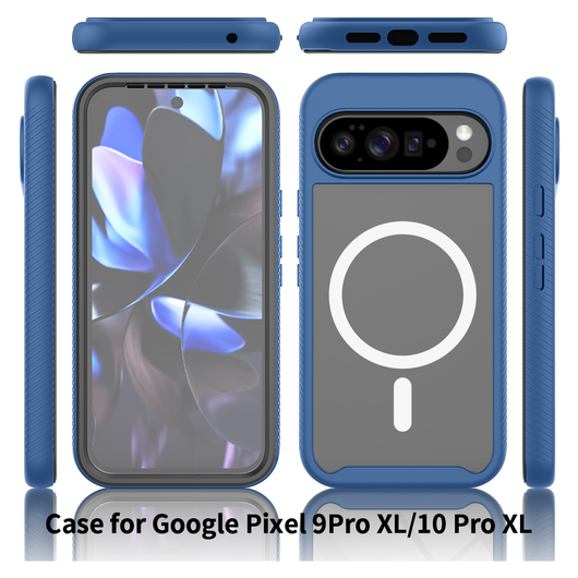 Google Pixel 10 Pro XL Hoesje Full Protect PixelSnap Cover MagSafe/Qi2 Blauw afbeelding 7