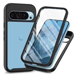 Google Pixel 10 Pro XL Hoesje Full Protect 360° Cover met MagSafe / Qi2 Blauw