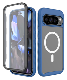 Google Pixel 10 Pro XL Hoesje Full Protect PixelSnap Cover MagSafe/Qi2 Blauw