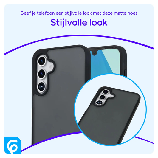 Samsung Galaxy A17 Hoesje Back Cover Matte Zwart afbeelding 4