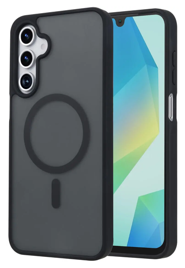 Samsung Galaxy A17 Hoesje met MagSafe Back Cover Matte Zwart afbeelding 1