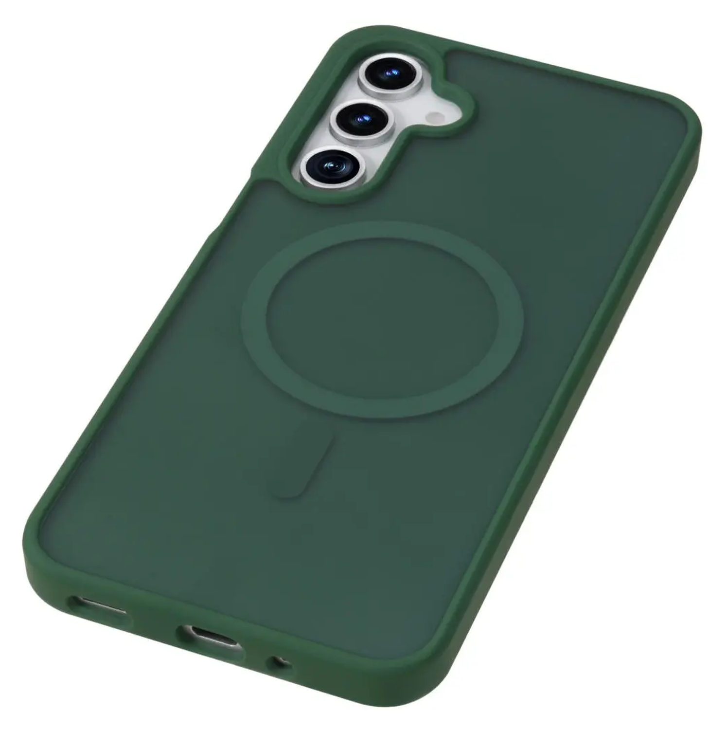 Samsung Galaxy A17 Hoesje met MagSafe Back Cover Matte Groen afbeelding 7