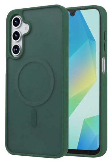 Samsung Galaxy A17 Hoesje met MagSafe Back Cover Matte Groen afbeelding 1