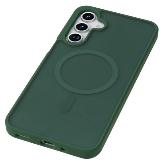 Samsung Galaxy A17 Hoesje met MagSafe Back Cover Matte Groen afbeelding 7