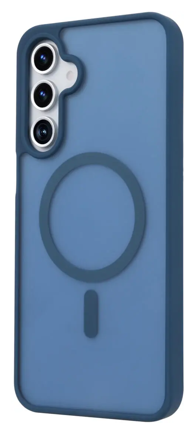 Samsung Galaxy A17 Hoesje met MagSafe Back Cover Matte Blauw afbeelding 6