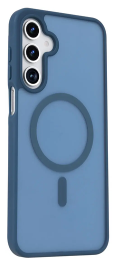 Samsung Galaxy A17 Hoesje met MagSafe Back Cover Matte Blauw afbeelding 4