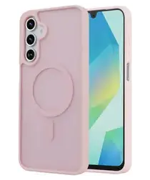 Samsung Galaxy A17 Hoesje met MagSafe Back Cover Matte Roze afbeelding