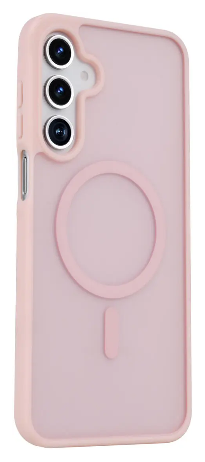 Samsung Galaxy A17 Hoesje met MagSafe Back Cover Matte Roze afbeelding 4
