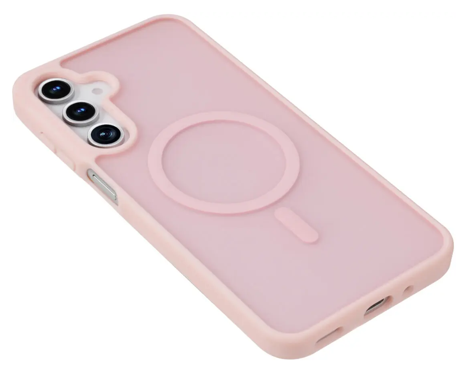 Samsung Galaxy A17 Hoesje met MagSafe Back Cover Matte Roze afbeelding 8