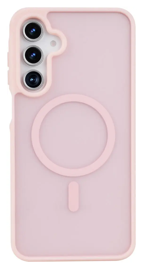 Samsung Galaxy A17 Hoesje met MagSafe Back Cover Matte Roze afbeelding 2