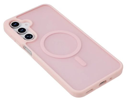 Samsung Galaxy A17 Hoesje met MagSafe Back Cover Matte Roze afbeelding 8