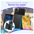 Samsung Galaxy A17 Hoesje 3-in-1 Pasjes Portemonnee Back Cover Zwart afbeelding 2