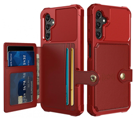 Samsung Galaxy A17 Hoesje 3-in-1 Pasjes Portemonnee Back Cover Rood
