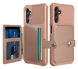 Samsung Galaxy A17 Hoesje 3-in-1 Pasjes Portemonnee Back Cover Roze