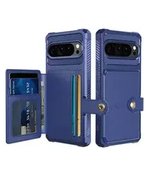 Google Pixel 10 / 10 Pro Hoesje 3-in-1 Pasjes Portemonnee Back Cover Blauw afbeelding