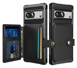 Google Pixel 10 / 10 Pro Hoesje 3-in-1 Pasjes Portemonnee Back Cover Zwart afbeelding