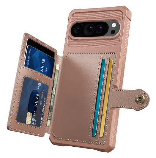 Google Pixel 10 / 10 Pro Hoesje 3-in-1 Pasjes Portemonnee Back Cover Roze afbeelding 2