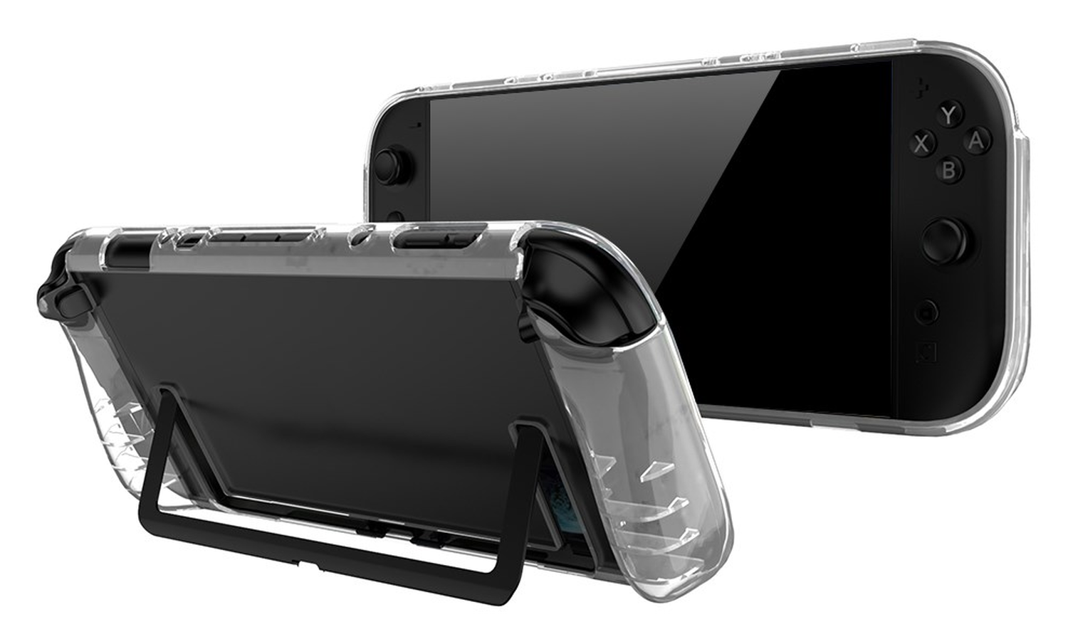Nintendo Switch 2 Hoesje TPU Case met Siliconen Controllerhoezen Transparant afbeelding 6