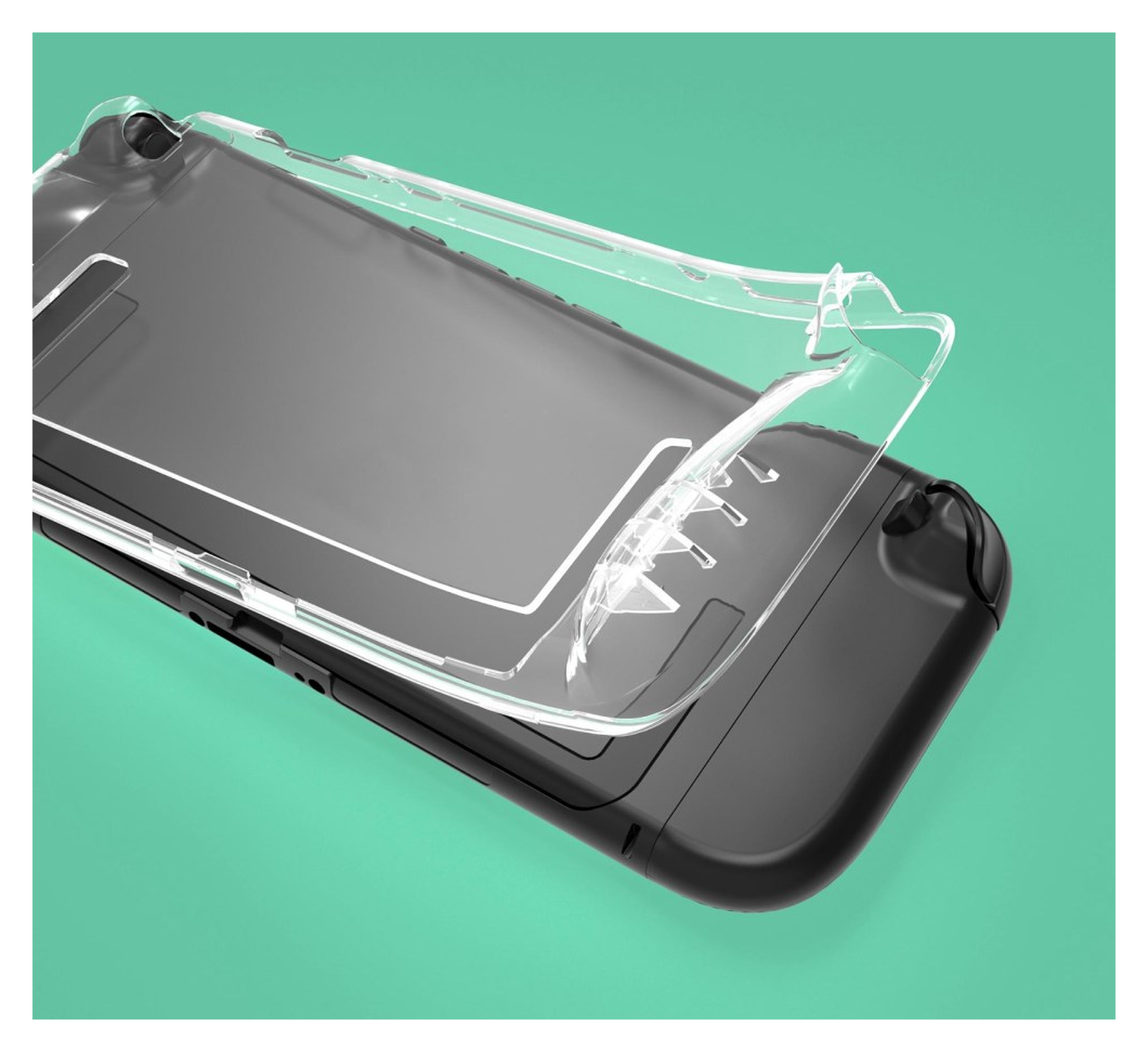 Nintendo Switch 2 Hoesje TPU Case met Siliconen Controllerhoezen Transparant afbeelding 9