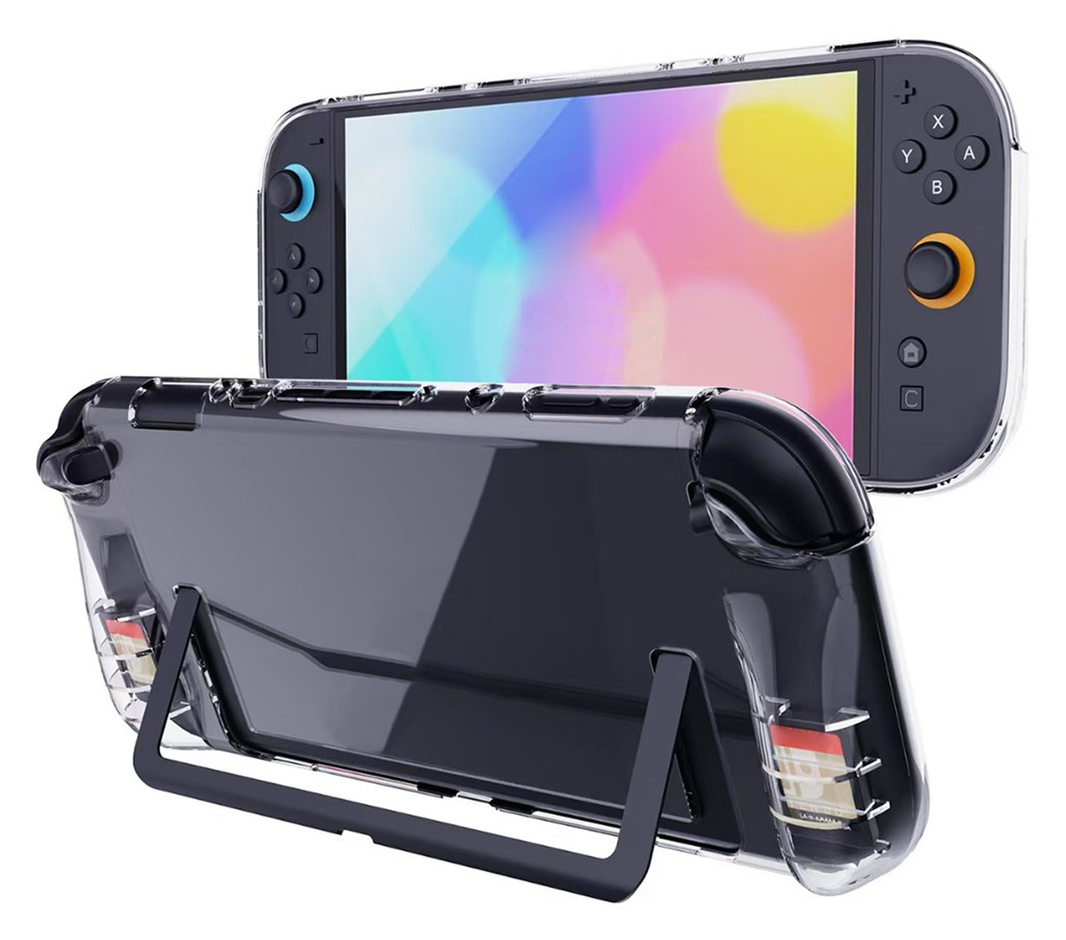 Nintendo Switch 2 Hoesje TPU Schokbestendige Back Cover Case Transparant afbeelding 1