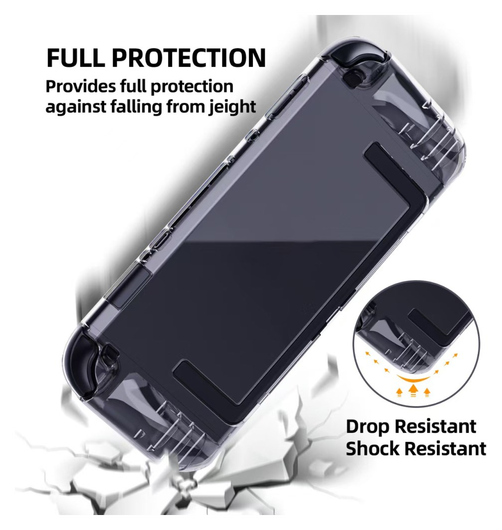 Nintendo Switch 2 Hoesje TPU Schokbestendige Back Cover Case Transparant afbeelding 2